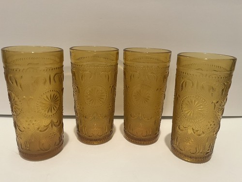 Set indiana amber tumbler - of,